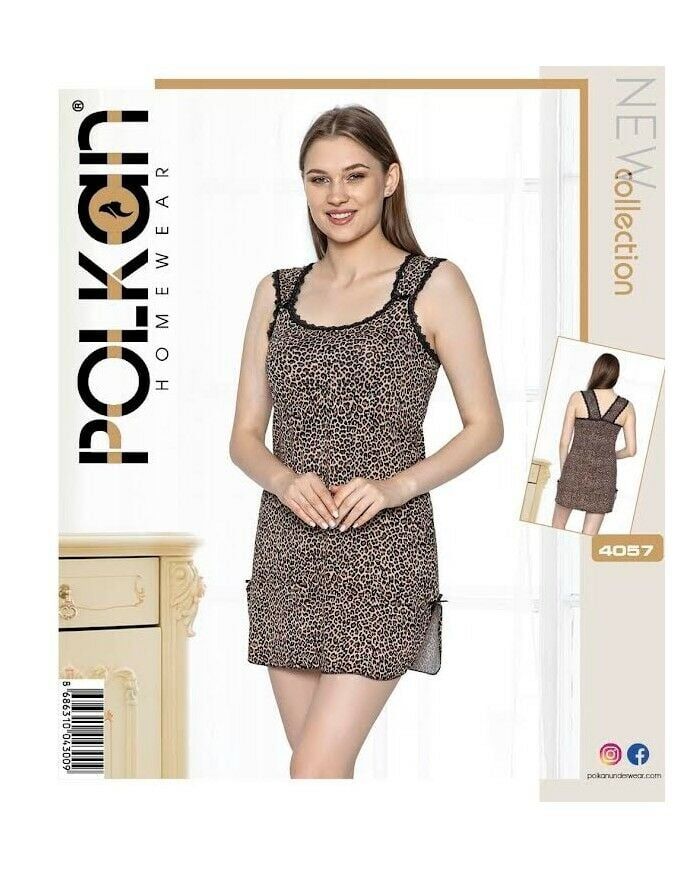 Polkan 4057 Bayan Leopar Gecelik