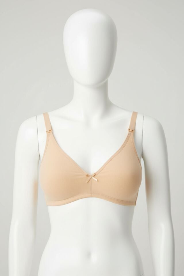 Pamuklu Balensiz Lohusa Önden Açılan Ten Emzirme Sütyeni