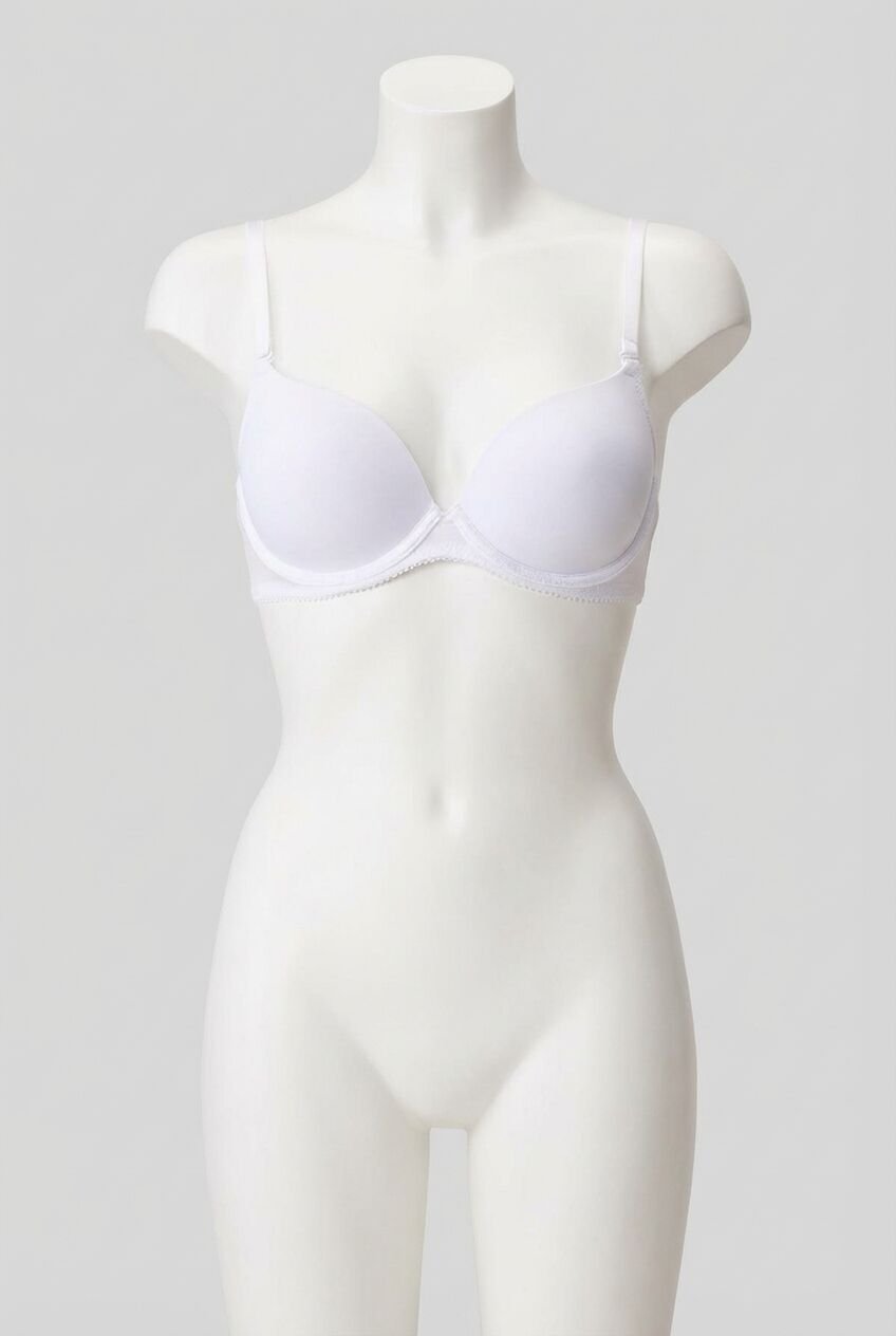 Kadın Balenli Extra Destekli Dolgulu Askıları Çıkabilen Günlük Klasik T-Shirt Sütyeni