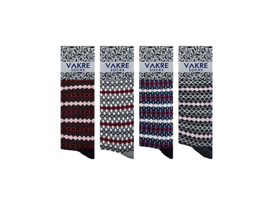 Vakre 9212-26 Bayan Penye Likralı Çorap 12'li