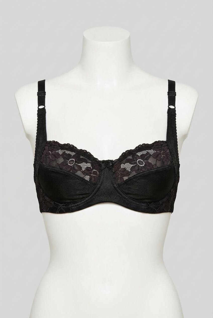 Kadın Balenli Desteksiz Dolgusuz Toparlayıcı Günlük Klasik Dantelli Küçültücü Sütyen