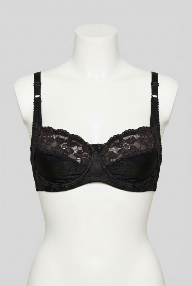 Kadın Balenli Desteksiz Dolgusuz Toparlayıcı Günlük Klasik Dantelli Küçültücü Sütyen