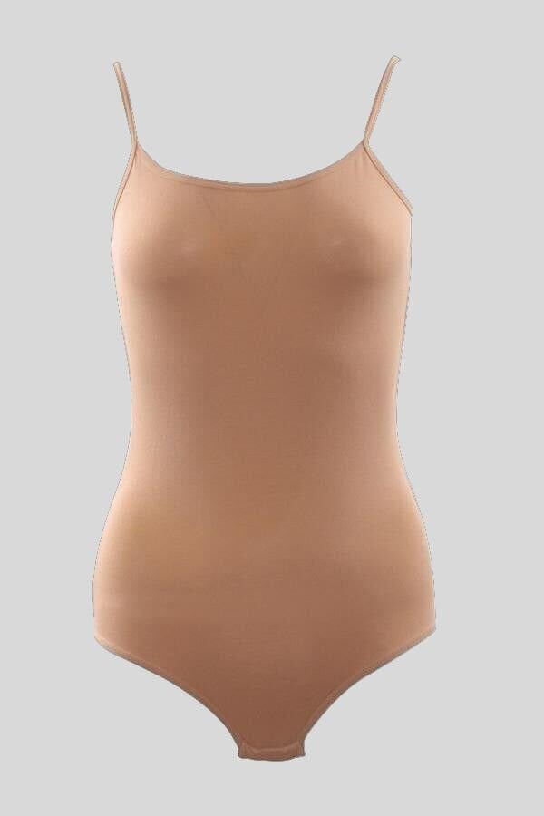 Kadın Pamuklu Alttan Çıtçıtlı İp Askılı Badi