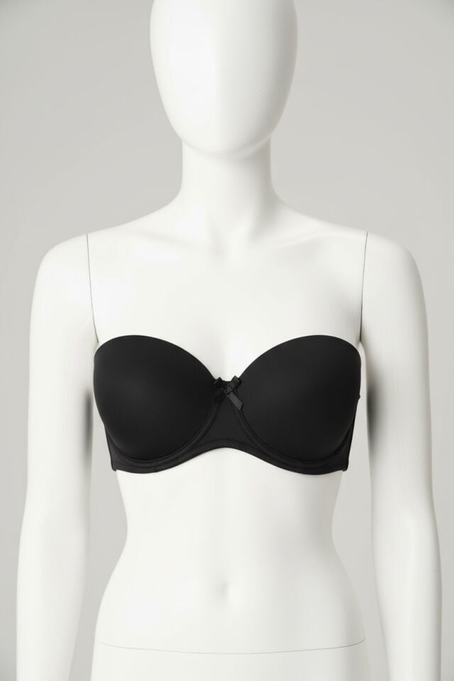 Arias Closet Balenli Desteksiz Dolgusuz Askısız Straplez Yumuşak Süngerli Günlük Klasik T-Shirt Sütyeni