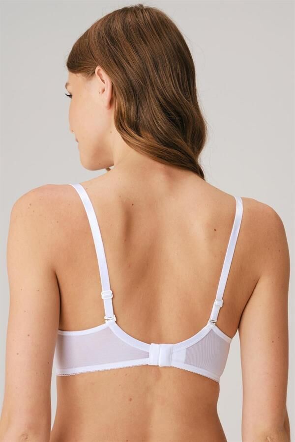 Kadın Balenli Desteksiz Dolgusuz Askıları Çıkabilen Yumuşak Süngerli Günlük Klasik T-Shirt Sütyeni