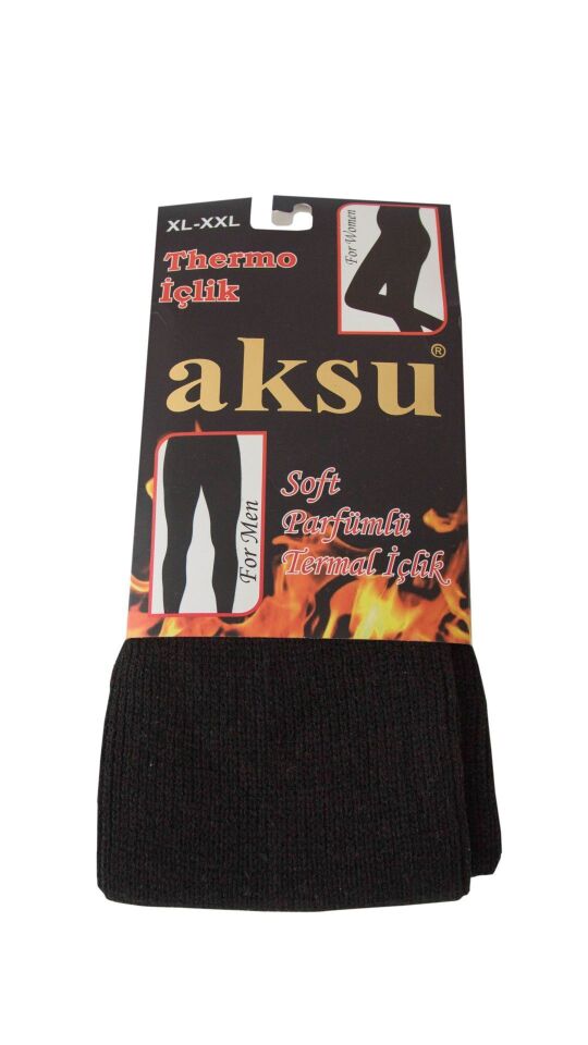Aksu Gri Soft Parfümlü Thermo Örgü Erkek Termal Tayt
