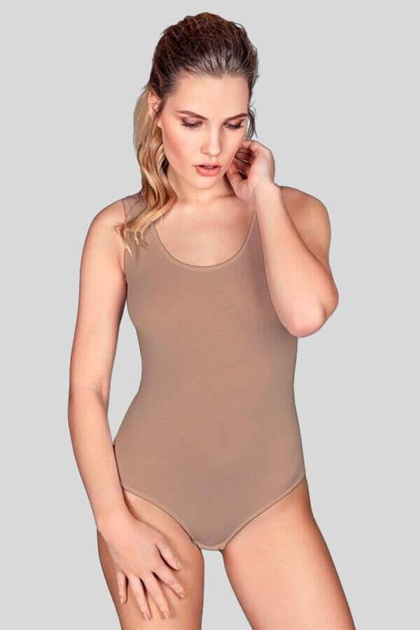 Kadın Pamuklu Alttan Çıtçıtlı Geniş Askılı Badi