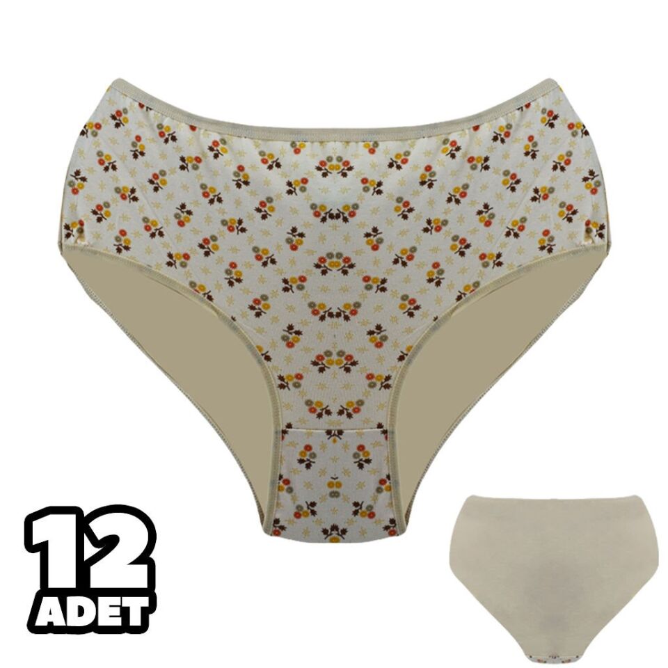 Dondeza 601-35 Desenli Bayan Battal Bato 12'li