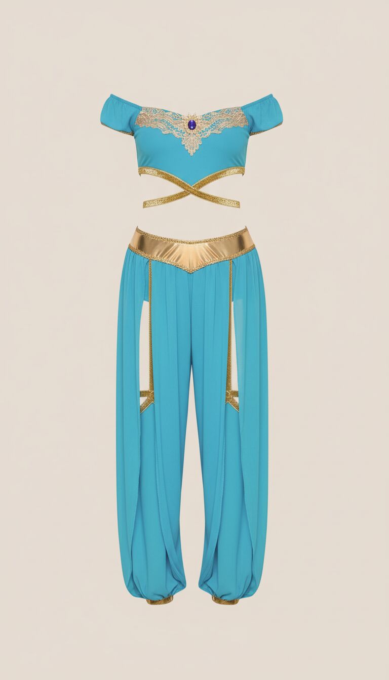 Arias Closet Fantezi Mavi Dansöz Kostümü