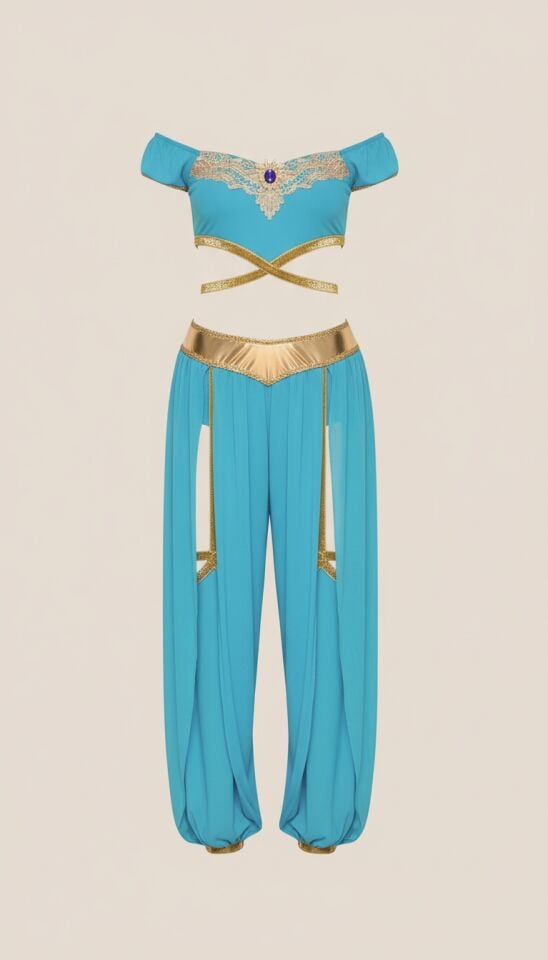 Arias Closet Fantezi Mavi Dansöz Kostümü