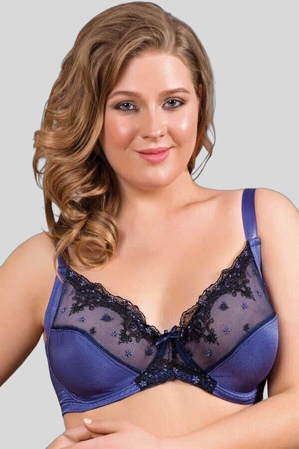 Kadın Balenli Desteksiz Dolgusuz Toparlayıcı Dantelli Küçültücü Sütyen