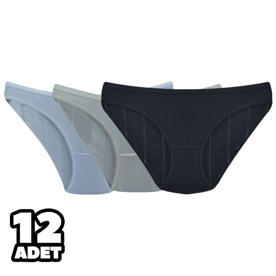 Tutku 0679 Jakarlı Bayan Bikini 12'li