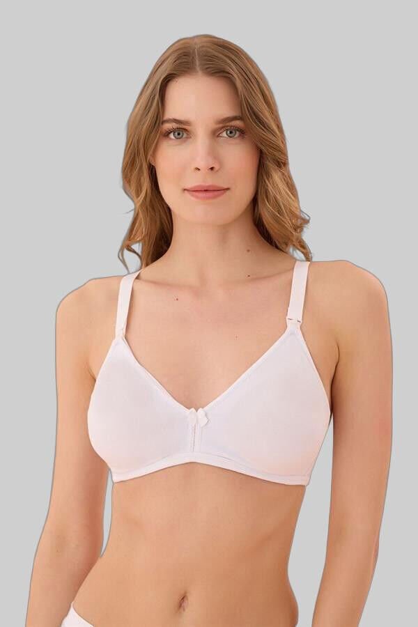 Beyaz Dikişsiz Emzirme Sütyeni