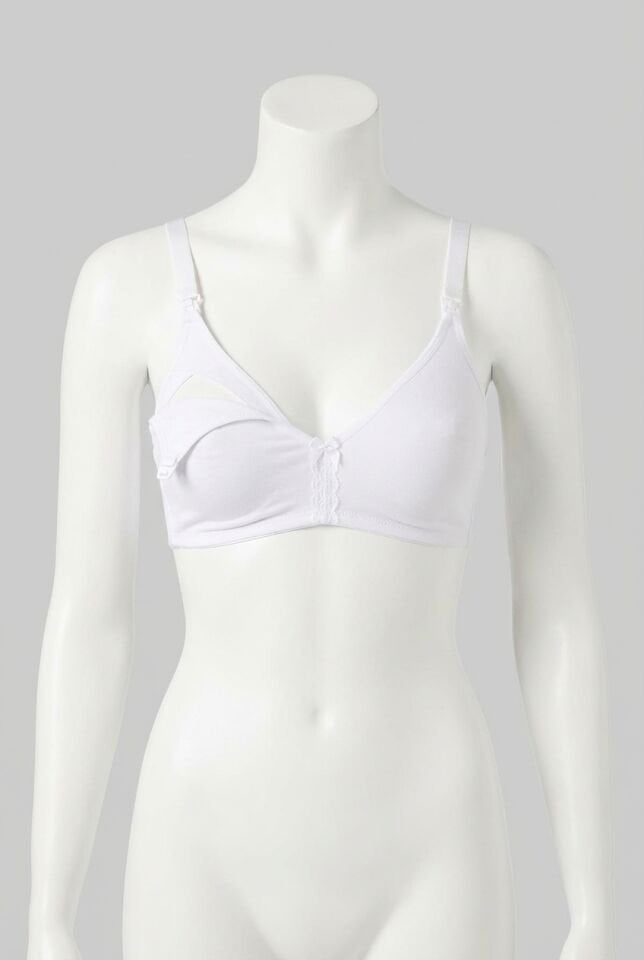 Arias Closet Beyaz Dikişsiz Emzirme Sütyeni