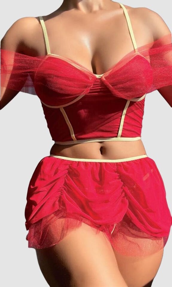 Arias Closet Mini Etekli Fantezi Bustiyerli Takım