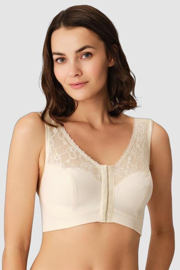 Arias Closet Balensiz Desteksiz Dolgusuz Geniş Askılı Toparlayıcı Önden Açılan Sırt Destekli Küçültücü Sütyen Ten