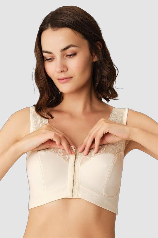 Arias Closet Balensiz Desteksiz Dolgusuz Geniş Askılı Toparlayıcı Önden Açılan Sırt Destekli Küçültücü Sütyen Ten