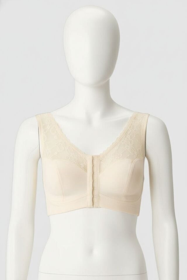 Arias Closet Balensiz Desteksiz Dolgusuz Geniş Askılı Toparlayıcı Önden Açılan Sırt Destekli Küçültücü Sütyen Ten