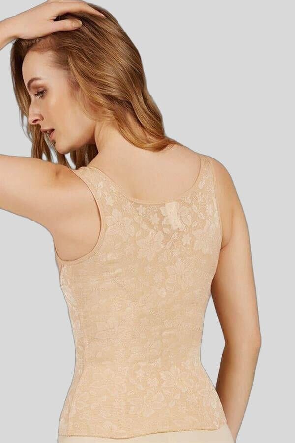 Kadın Toparlayıcı Bel İnceltici Dikişli Büyük Beden Kancalı Geniş Askı Sıkı Yelek Korse