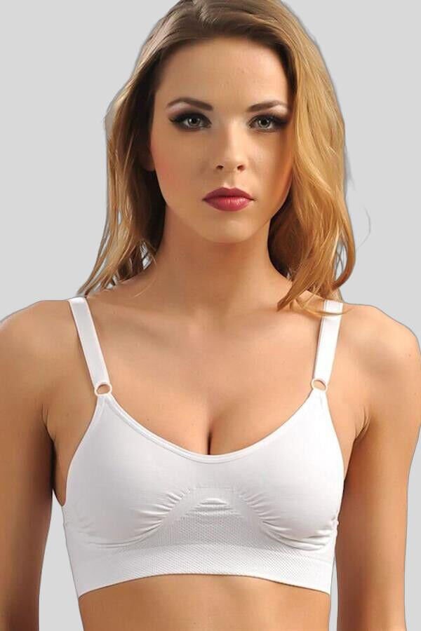 Kadın Dikişsiz Balensiz Desteksiz Dolgusuz Günlük Klasik Spor Sütyeni