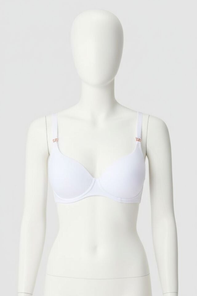 Balensiz Lohusa Önden Açılan Yumuşak Süngerli Beyaz Emzirme Sütyeni