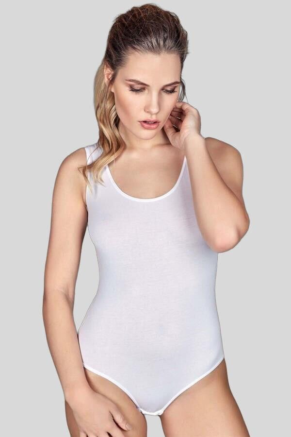 Kadın Pamuklu Alttan Çıtçıtlı Geniş Askılı Badi