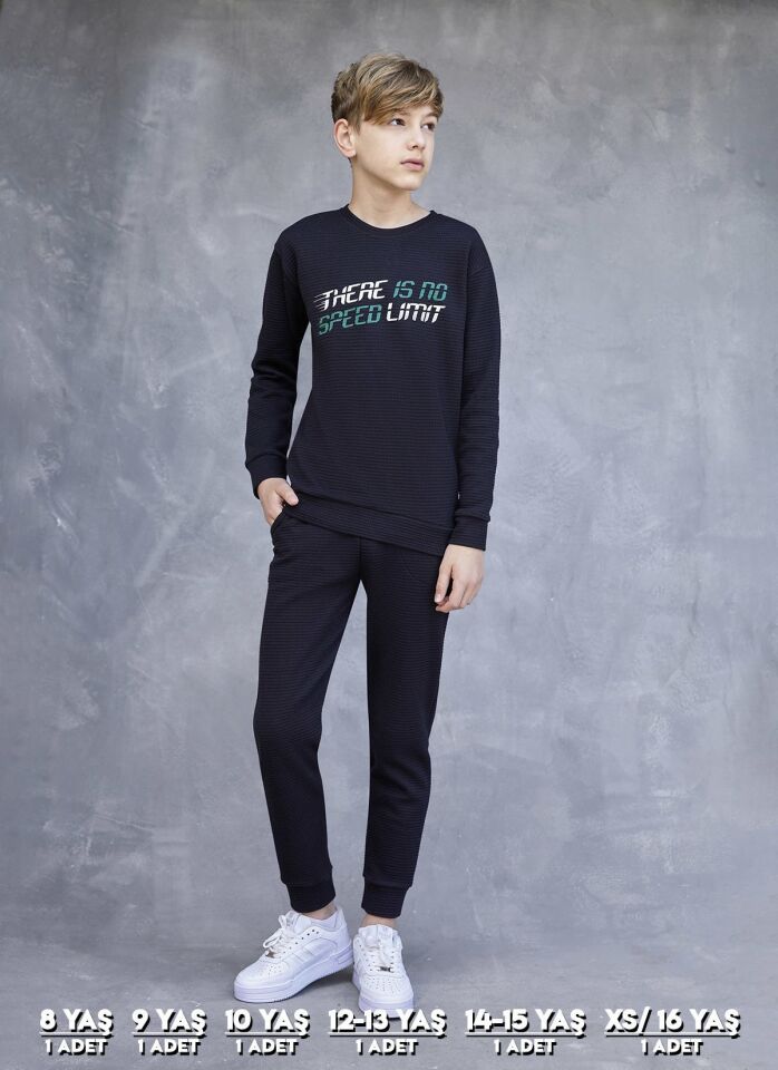 Elsima 3171 Erkek Çocuk Uzun Kollu Pijama Takımı 6'lı (8-16YAŞ)