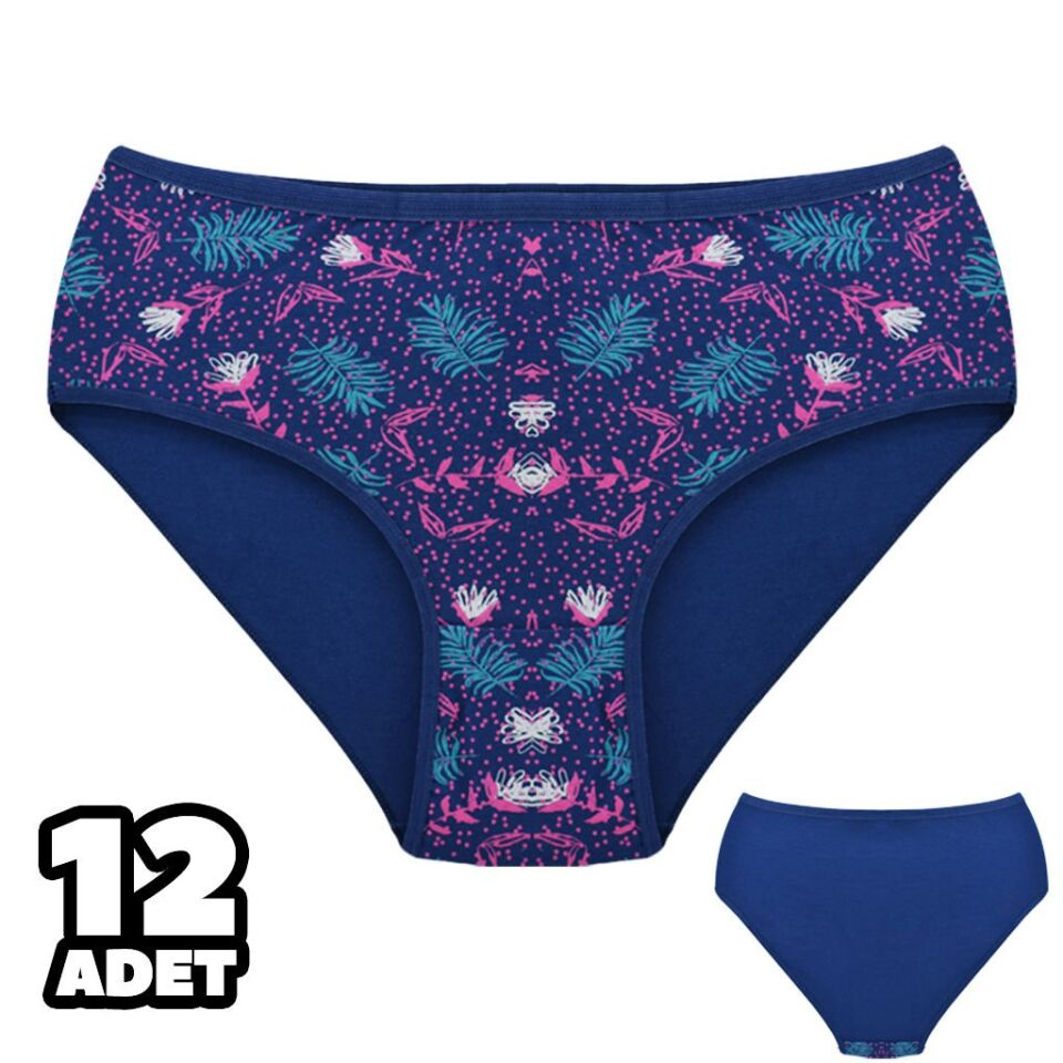 Dondeza 301-143 Desenli Bayan Bato 12'li