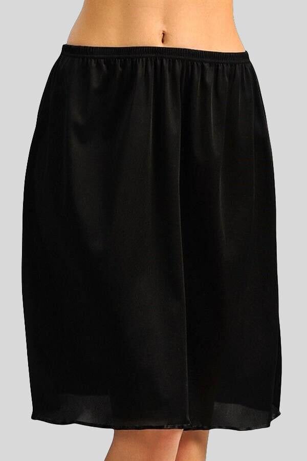 Kadın Polyamid Kumaşlı Diz Altı Uzun Etek Altı Jüpon