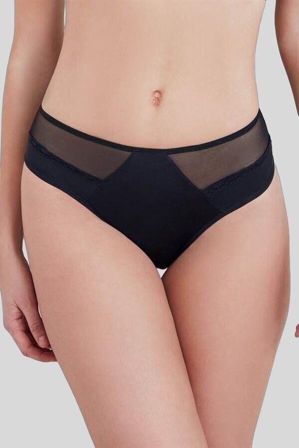 Kadın Mikro Kumaş Tüllü Slip