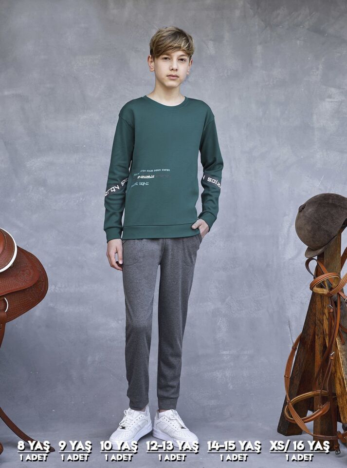Elsima 3173 Erkek Çocuk Uzun Kollu Pijama Takımı 6'lı (8-16YAŞ)