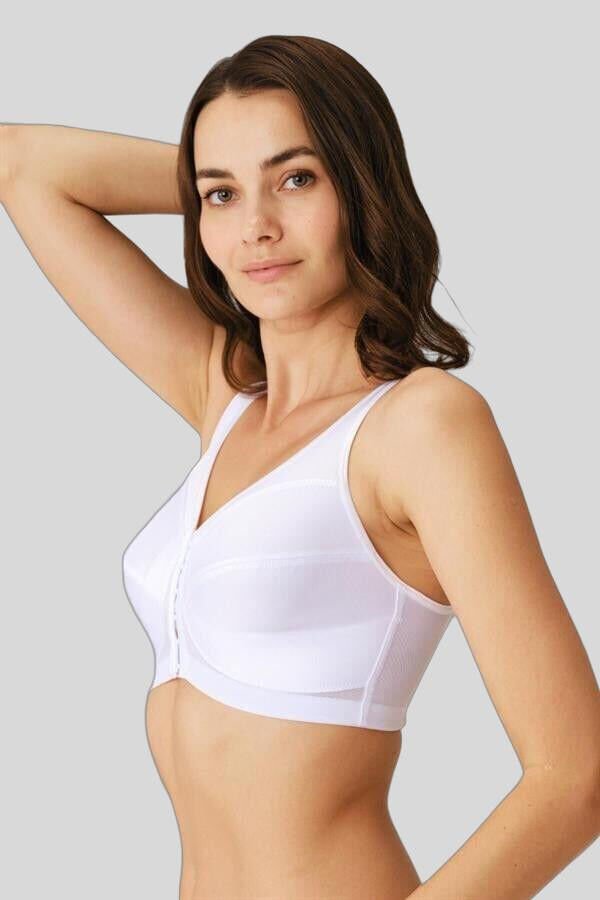 Kadın Toparlayıcı Minimizer Balensiz Desteksiz Dolgusuz Önden Açılan Sırt Destekli Medikal Sütyen