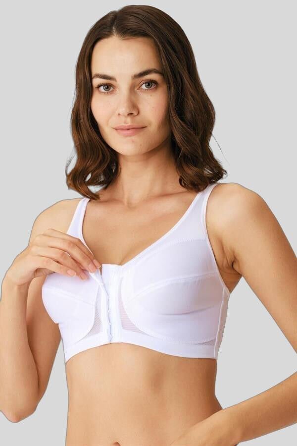 Kadın Toparlayıcı Minimizer Balensiz Desteksiz Dolgusuz Önden Açılan Sırt Destekli Medikal Sütyen