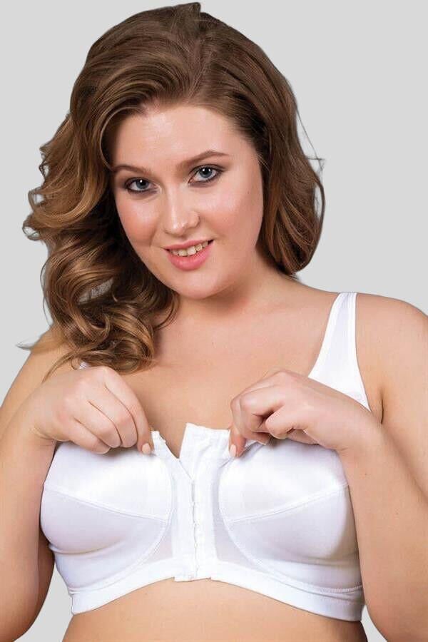 Kadın Toparlayıcı Minimizer Balensiz Desteksiz Dolgusuz Önden Açılan Sırt Destekli Medikal Sütyen