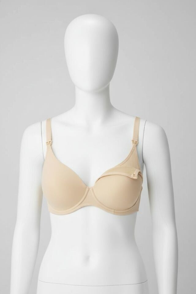 Balensiz Lohusa Önden Açılan Yumuşak Süngerli Ten Emzirme Sütyeni