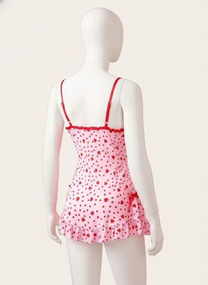 Arias Closet Kalp Desenli Fantezi Gecelik