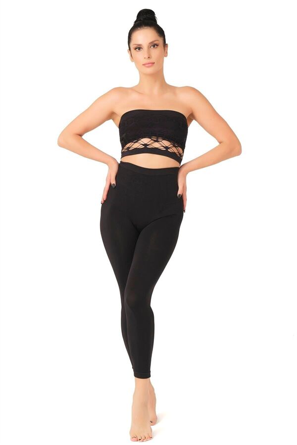 Arias Closet Siyah MI Emay 3810 Tayt Korse