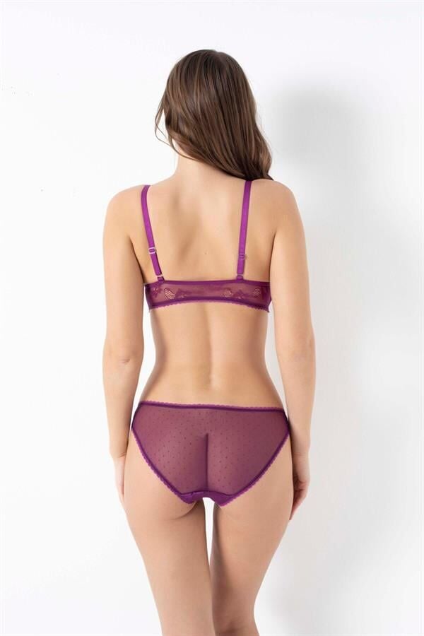 Arias Closet Balensiz Desteksiz Dolgusuz Dantelli Bralet Sütyen ve Slip Takım