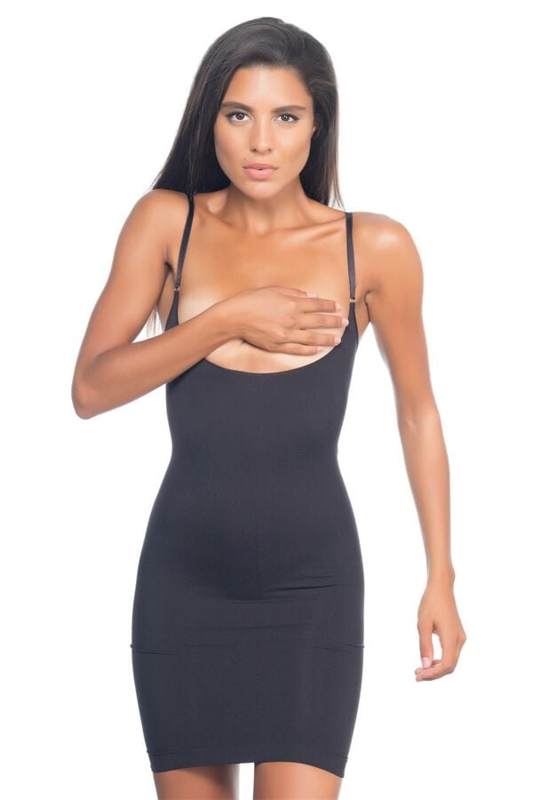 Arias Closet Siyah MI Emay 5060 Göğsü Açık Elbise Korse