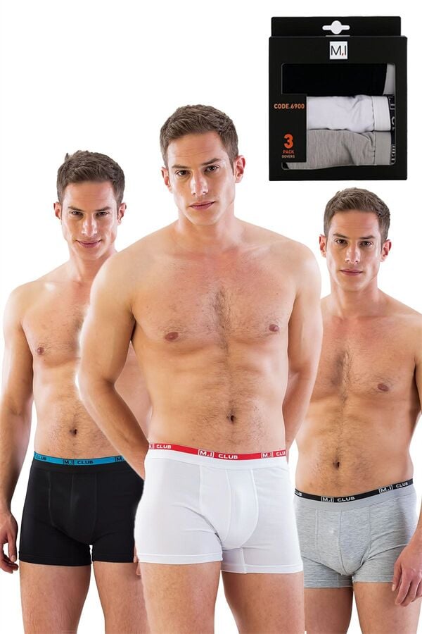 Arias Closet MI Emay 6900 3'lü Erkek Boxer