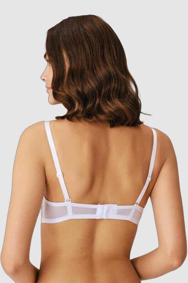 Arias Closet Balenli Desteksiz Dolgusuz Askıları Çıkabilen Yaka Detaylı T-Shirt Sütyeni