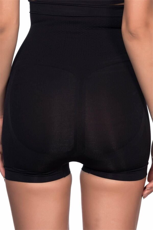 Arias Closet Siyah MI Emay 2055 Yüksek Bel Masajlı Boxer Korse
