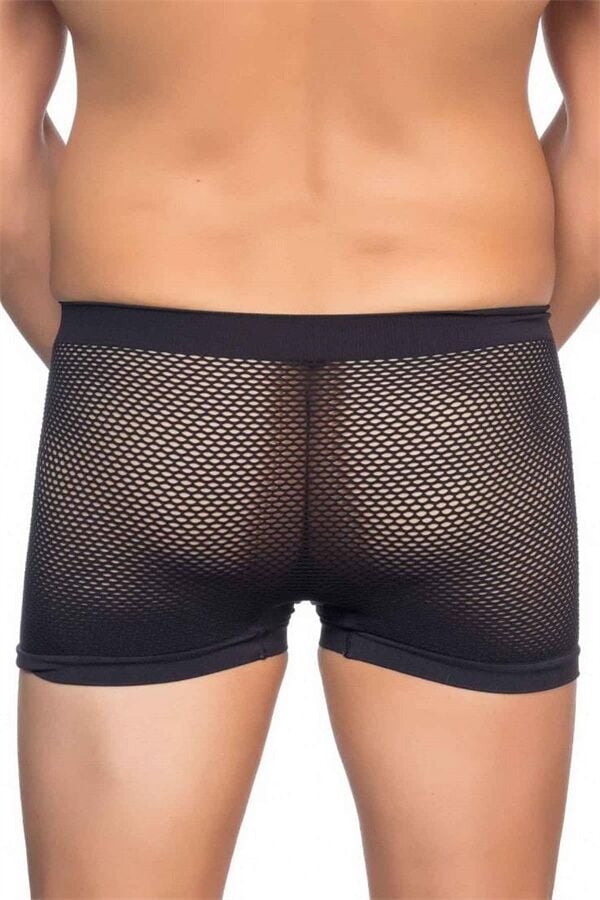 Arias Closet Siyah MI Emay 2106 Fileli Soft Erkek Boxer