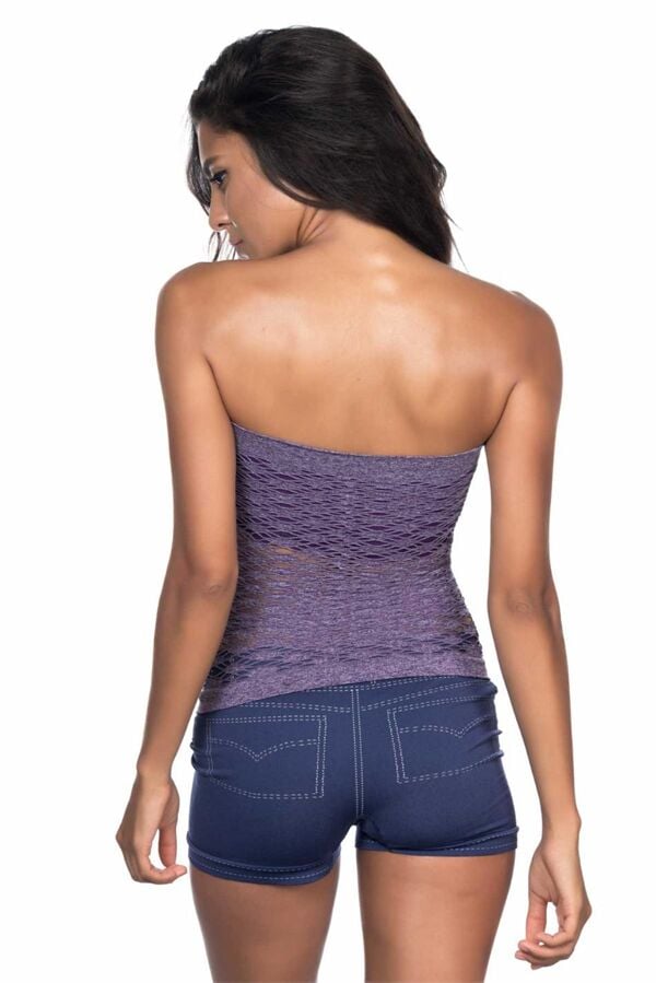 Arias Closet Mor MI Emay 5034 Fantazi Büstiyer Atlet Korse