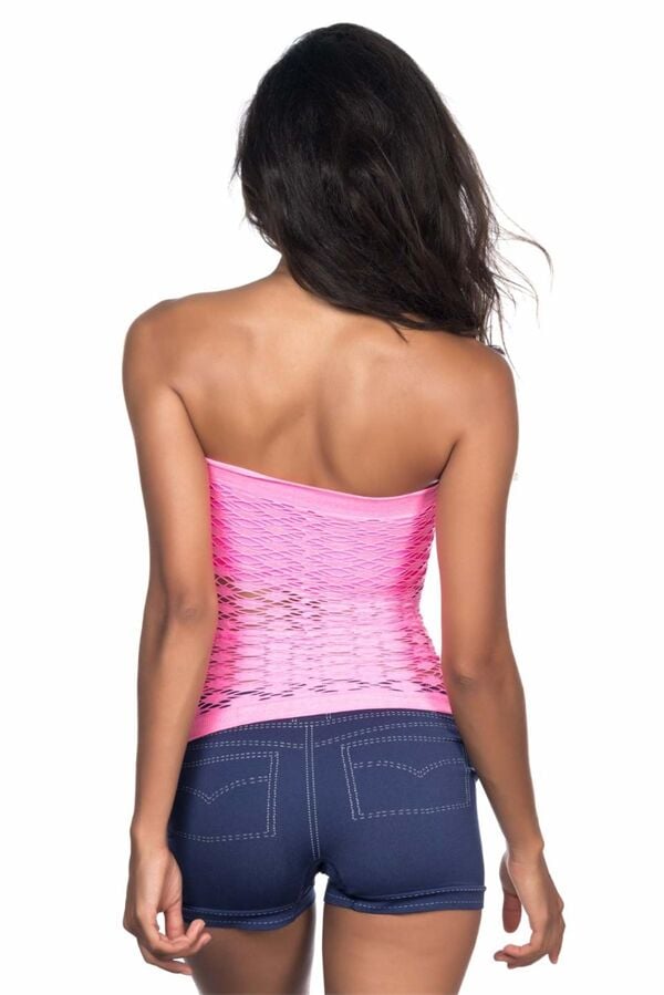 Arias Closet Pembe MI Emay 5034 Fantazi Büstiyer Atlet Korse