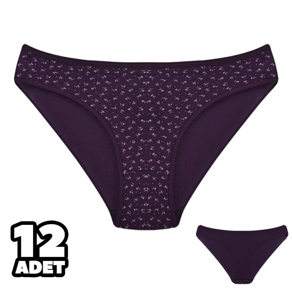 Dondeza 101-129 Desenli Bayan Bikini 12'li