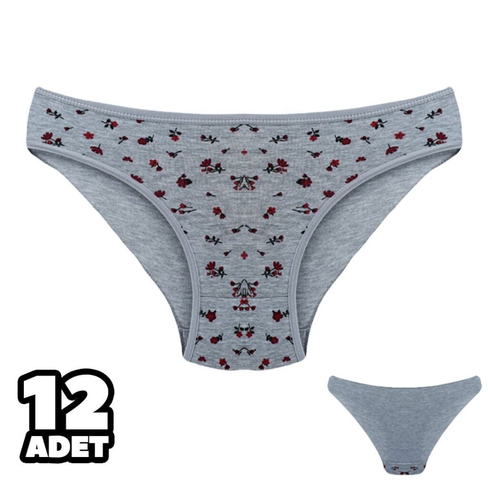 Dondeza 101-138 Desenli Bayan Bikini 12'li