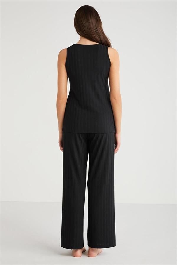 Penye Mood 3'lü Kısa Kol Sabahlık Pijama Takımı