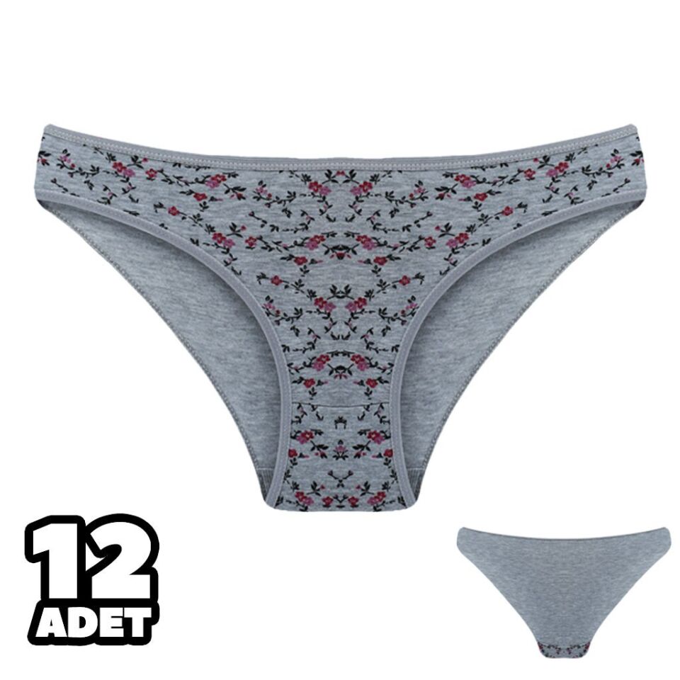Dondeza 101-139 Desenli Bayan Bikini 12'li