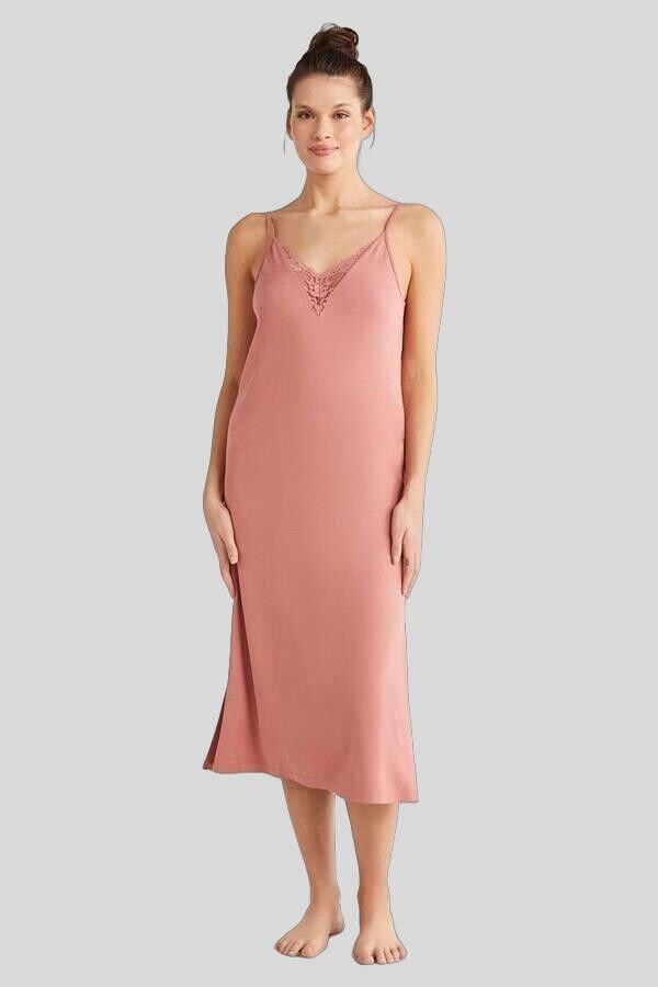 Catherine's %100 Viskon Çiçek Desen 2'li Sabahlık Gecelik Takımı